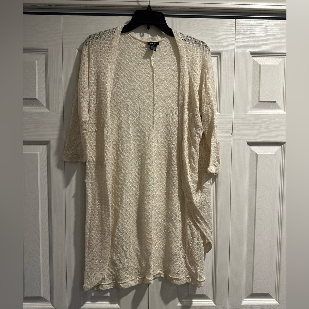 Cream Rue21 cardigan
